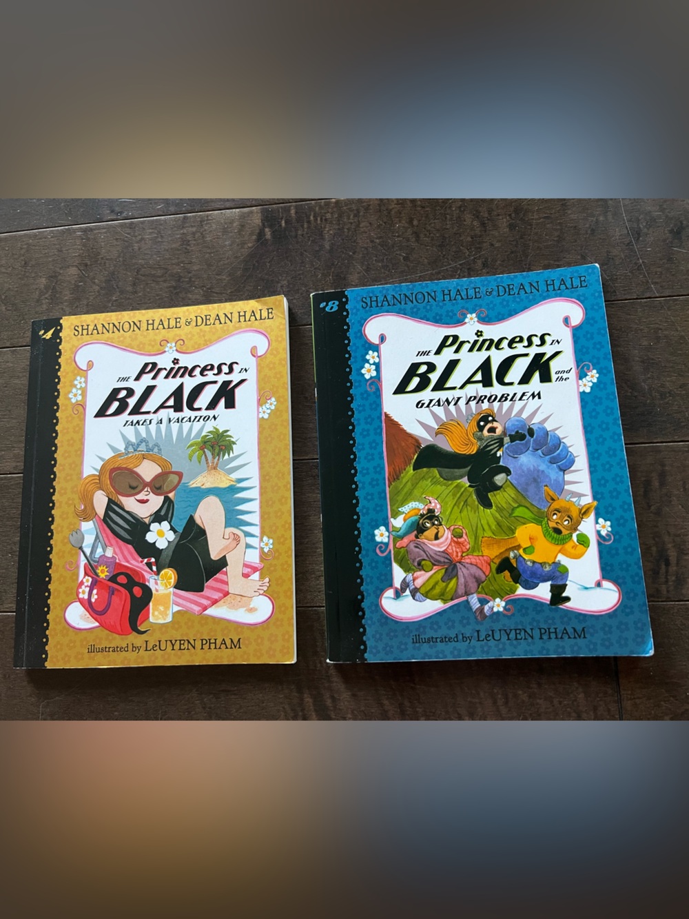 Princess Black Hardcover Book Set - Colorful Blue & Yellow Covers